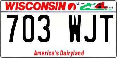 WI license plate 703WJT