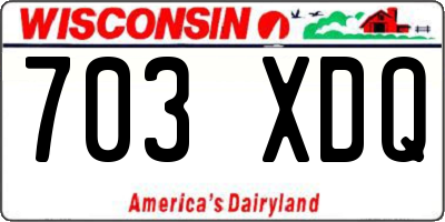 WI license plate 703XDQ