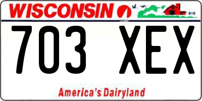 WI license plate 703XEX