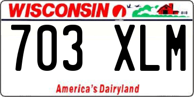 WI license plate 703XLM