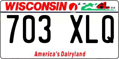 WI license plate 703XLQ