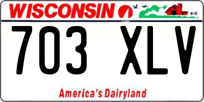 WI license plate 703XLV
