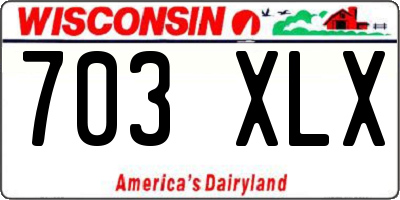 WI license plate 703XLX