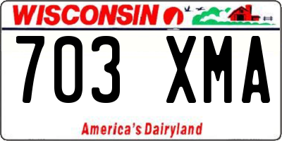 WI license plate 703XMA