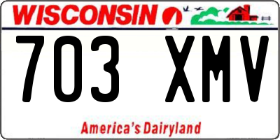 WI license plate 703XMV