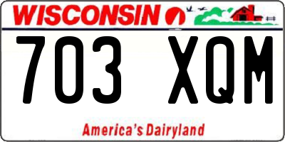 WI license plate 703XQM