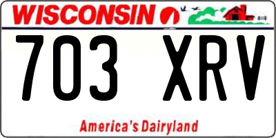 WI license plate 703XRV