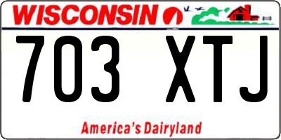 WI license plate 703XTJ