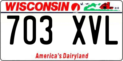 WI license plate 703XVL