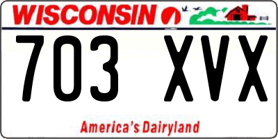 WI license plate 703XVX