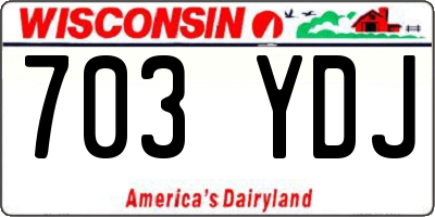 WI license plate 703YDJ