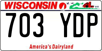 WI license plate 703YDP