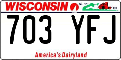 WI license plate 703YFJ