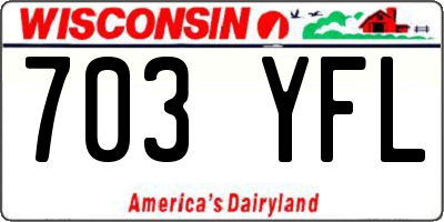 WI license plate 703YFL