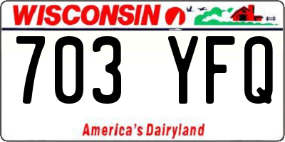 WI license plate 703YFQ