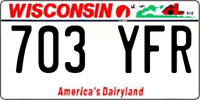 WI license plate 703YFR