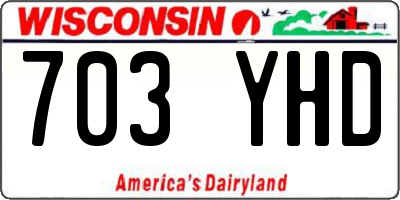 WI license plate 703YHD