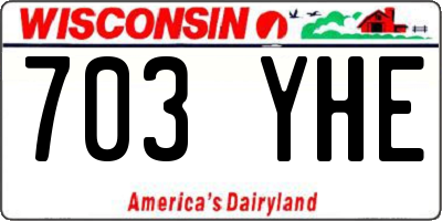 WI license plate 703YHE