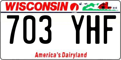 WI license plate 703YHF