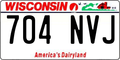 WI license plate 704NVJ