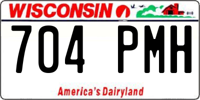 WI license plate 704PMH