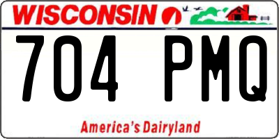 WI license plate 704PMQ