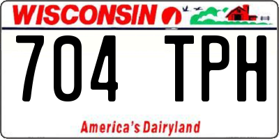 WI license plate 704TPH