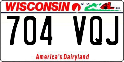 WI license plate 704VQJ