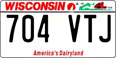 WI license plate 704VTJ
