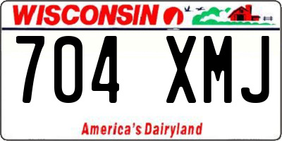 WI license plate 704XMJ