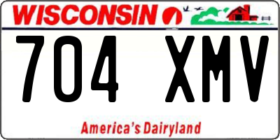 WI license plate 704XMV