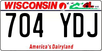 WI license plate 704YDJ