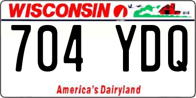 WI license plate 704YDQ