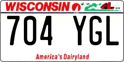 WI license plate 704YGL