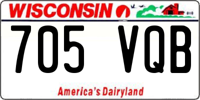 WI license plate 705VQB