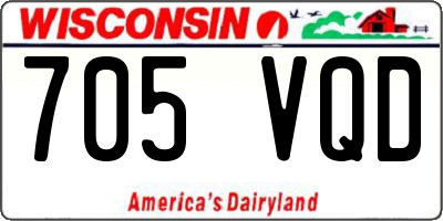WI license plate 705VQD