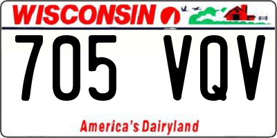 WI license plate 705VQV