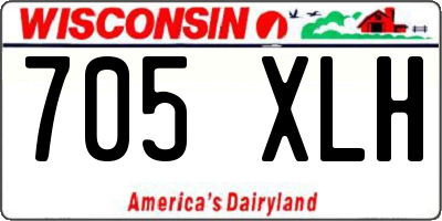 WI license plate 705XLH