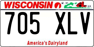 WI license plate 705XLV