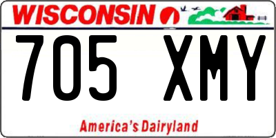 WI license plate 705XMY