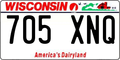 WI license plate 705XNQ