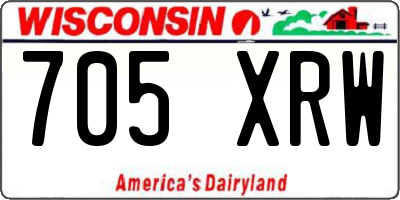 WI license plate 705XRW