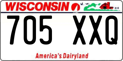 WI license plate 705XXQ