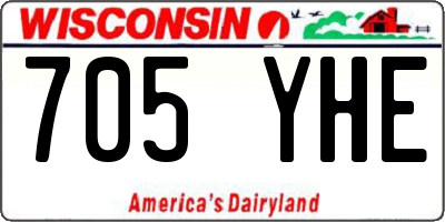 WI license plate 705YHE