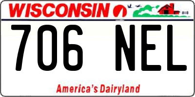 WI license plate 706NEL