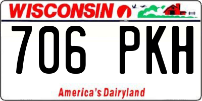 WI license plate 706PKH