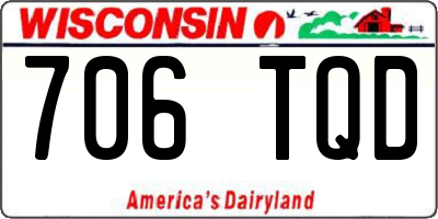 WI license plate 706TQD