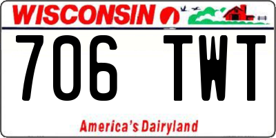 WI license plate 706TWT