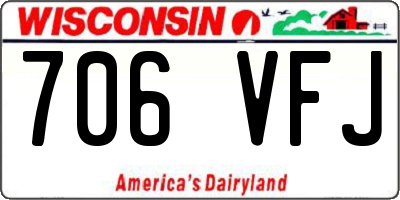 WI license plate 706VFJ