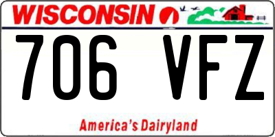 WI license plate 706VFZ